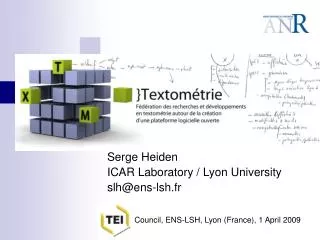 Rencontres TEI Council Lyon 2009