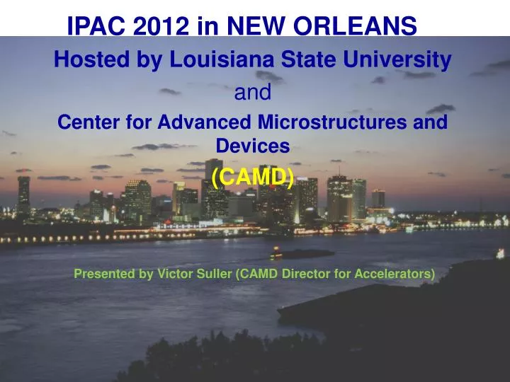 ipac 2012 in new orleans
