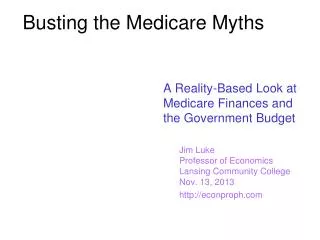 Busting the Medicare Myths