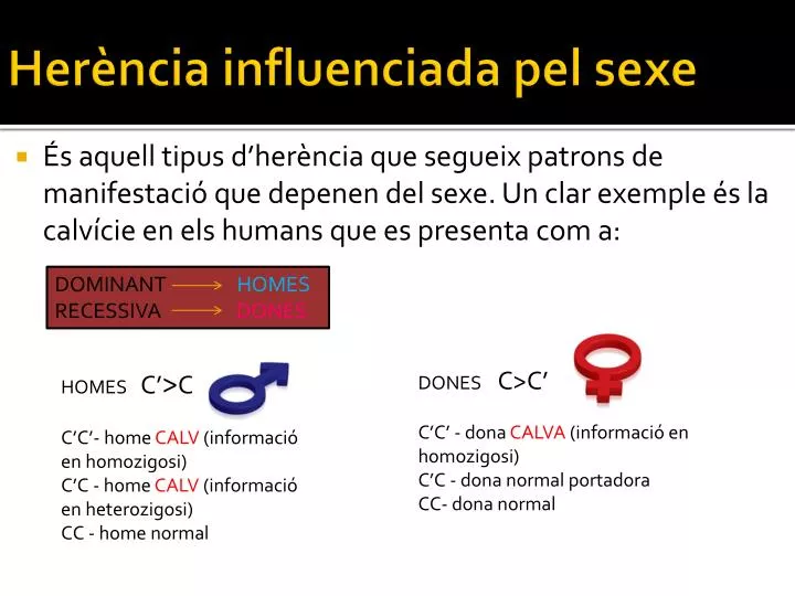 her ncia influenciada pel sexe