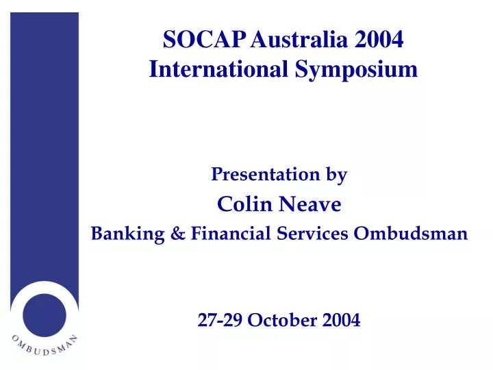 socap australia 2004 international symposium