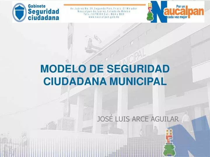modelo de seguridad ciudadana municipal