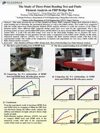 The three-point bending tests of BFRP deck