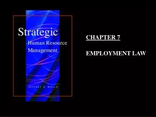CHAPTER 7 EMPLOYMENT LAW