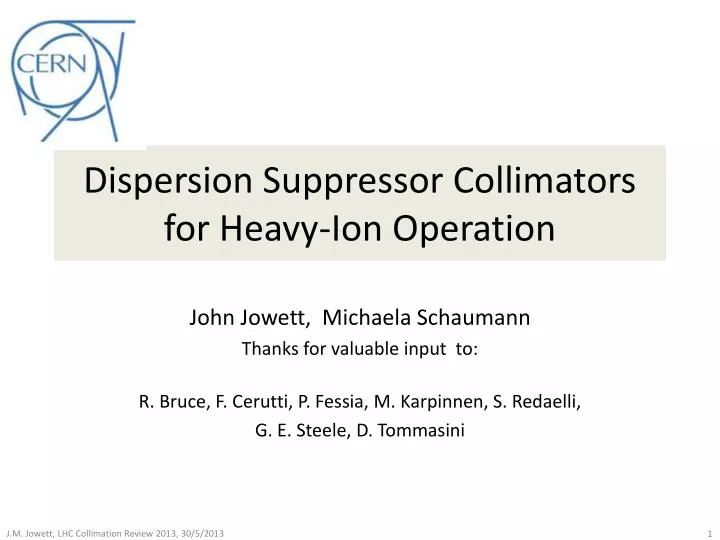 dispersion suppressor collimators for heavy ion operation
