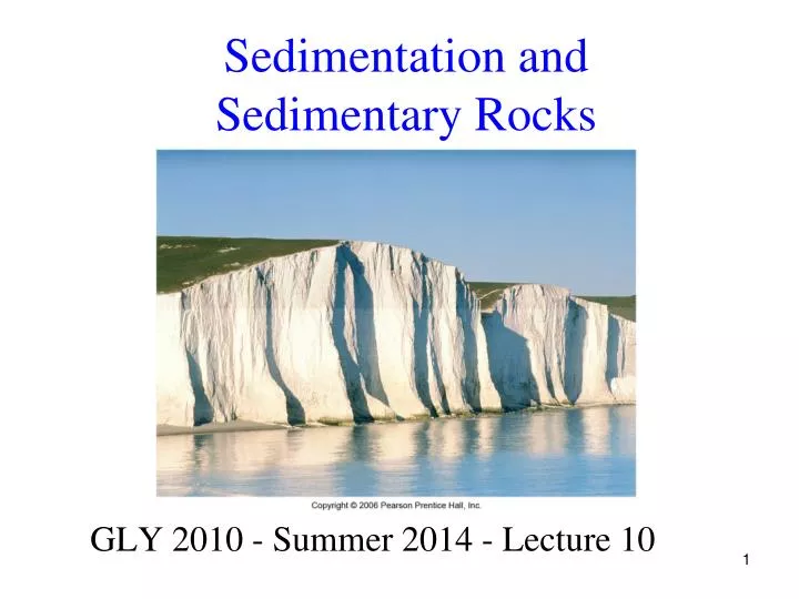 sedimentation and sedimentary rocks