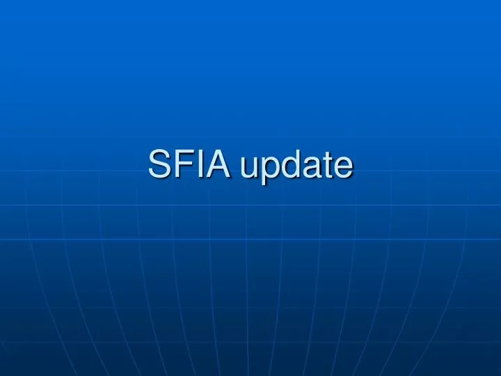 sfia update