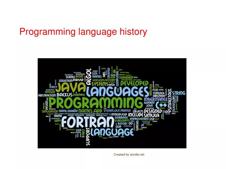programming language history