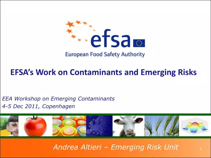 efsa s work on contaminants and emerging risks