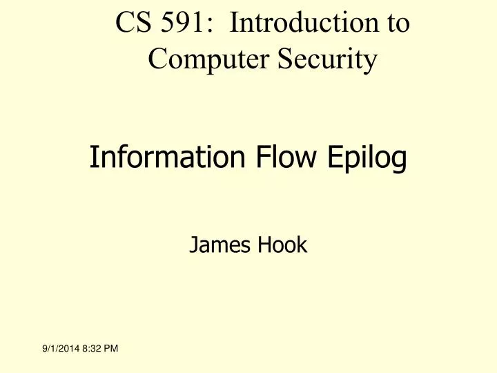 information flow epilog
