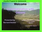 Welcome - slide 1
