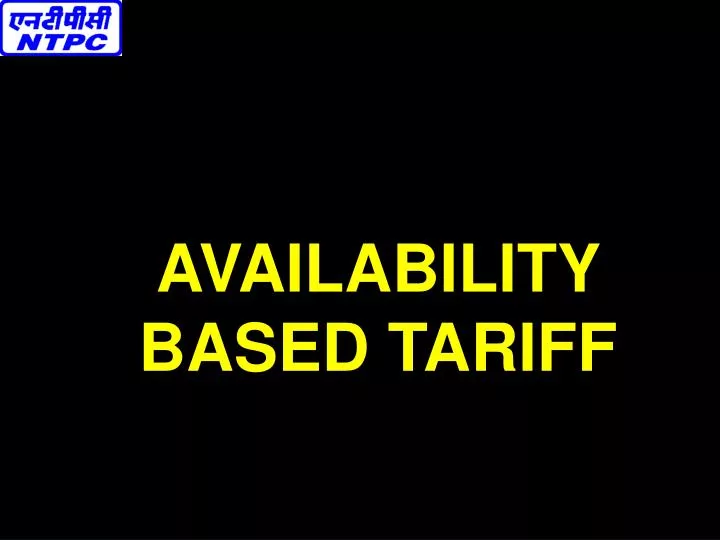 availability based tariff