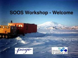 SOOS Workshop - Welcome