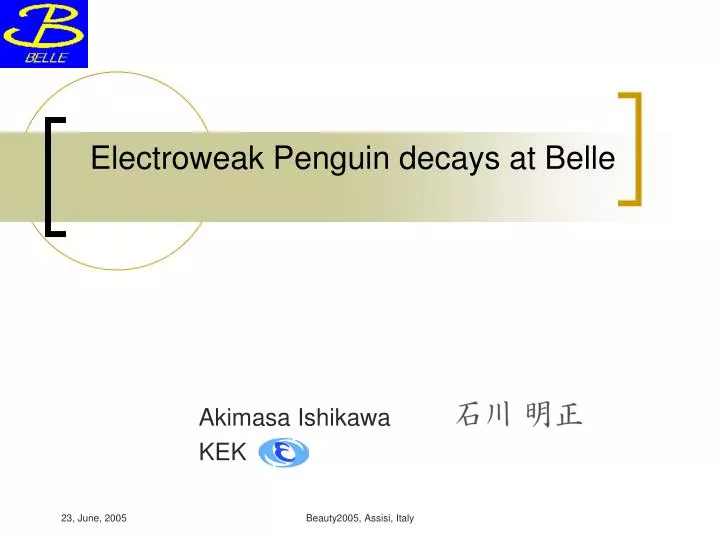 electroweak penguin decays at belle
