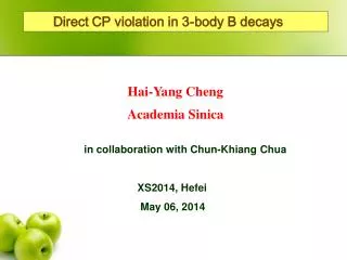 Direct CP violation in 3-body B decays