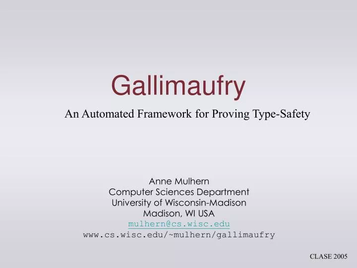 gallimaufry