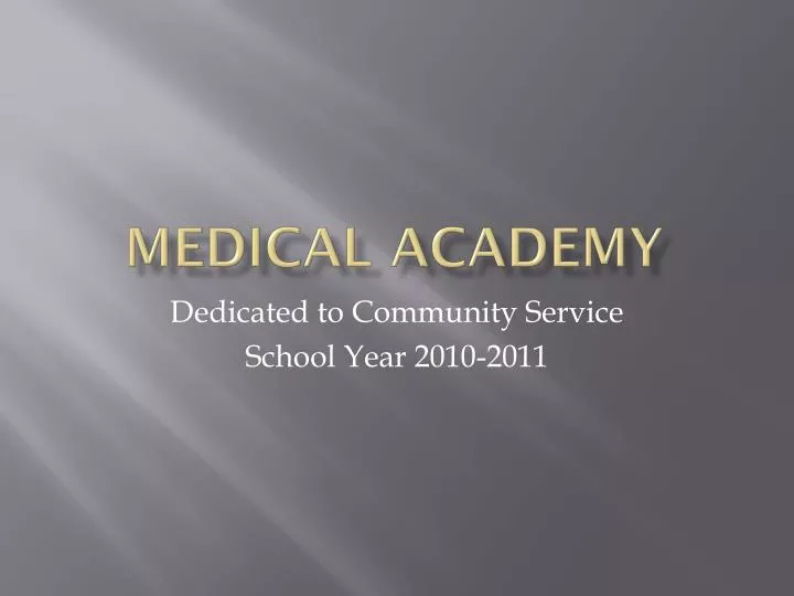 medical academy