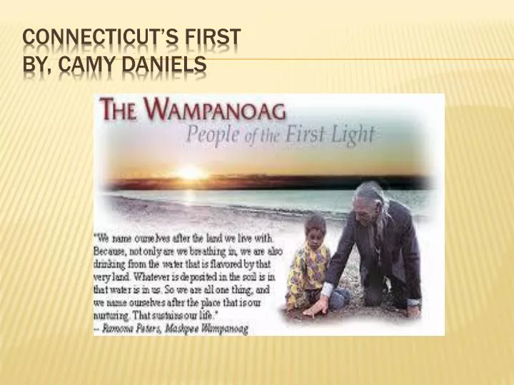 connecticut s first by camy daniels