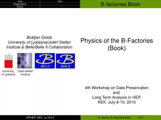 B-factories Book