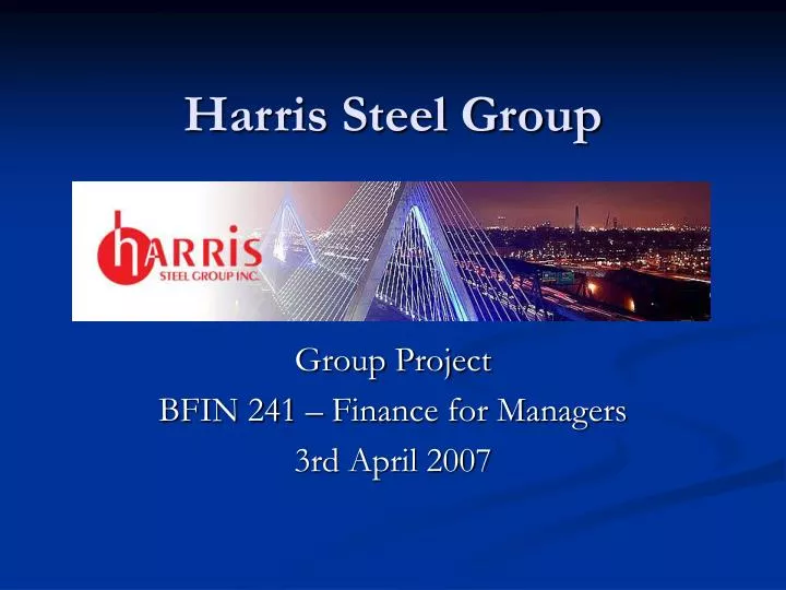 harris steel group