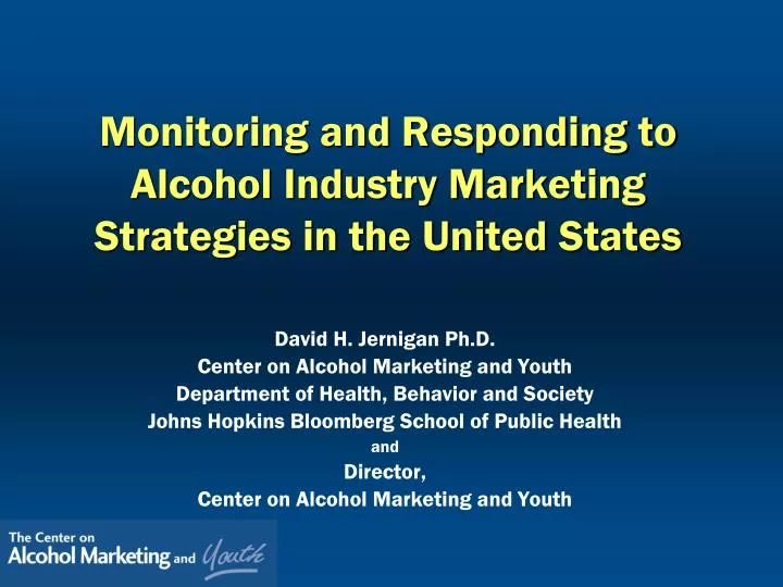 monitoring and responding to alcohol industry marketing strategies in the united states