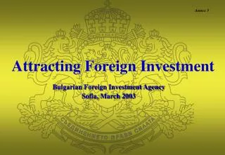 Attracting Foreign Investment
