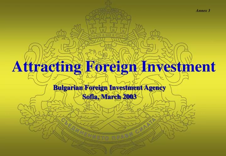 attracting foreign investment