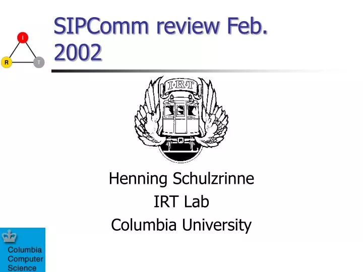 sipcomm review feb 2002
