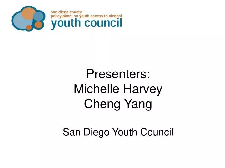 presenters michelle harvey cheng yang san diego youth council