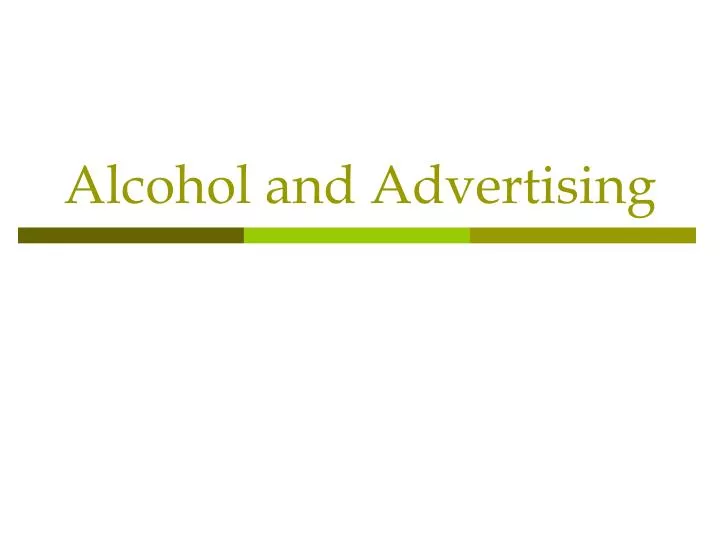 alcohol and advertising