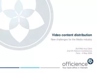 Video content distribution