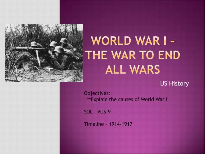 world war i the war to end all wars