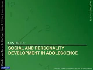 SOCIAL AND PERSONALITY DEVELOPMENT IN ADOLESCENCE