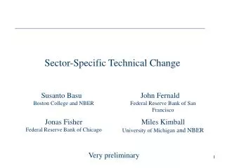 Sector-Specific Technical Change