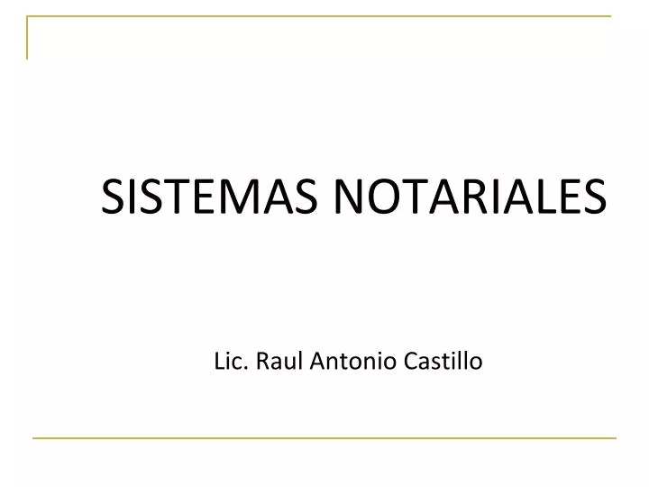 sistemas notariales