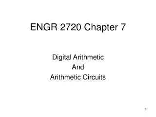 ENGR 2720 Chapter 7