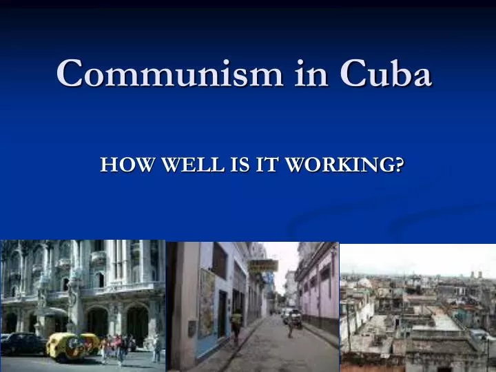communism in cuba