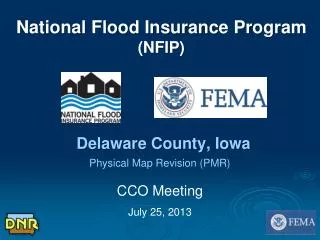 National Flood Insurance Program (NFIP) Delaware County, Iowa