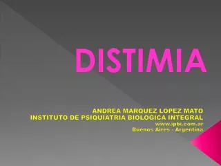 distimia