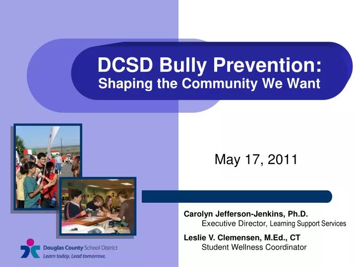 dcsd bully prevention shaping the community we want