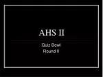 AHS II - slide 1
