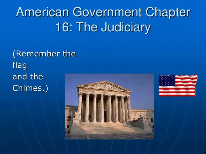 american government chapter 16 the judiciary