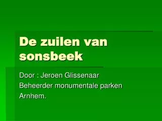 De zuilen van sonsbeek