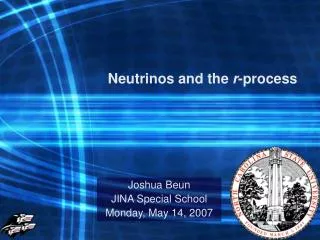 Neutrinos and the r -process