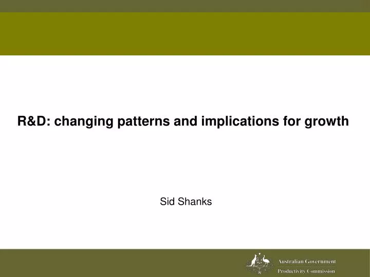 r d changing patterns and implications for growth