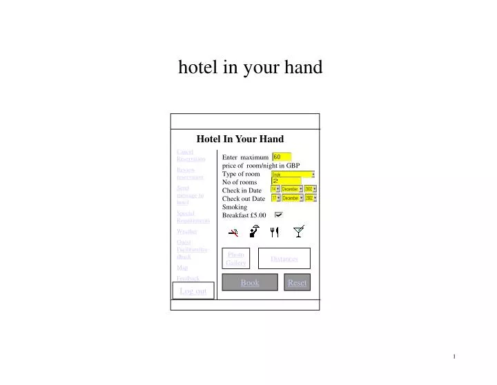 hotel in your hand