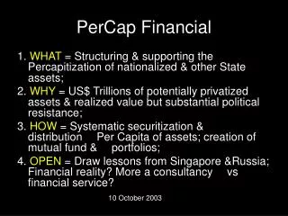 PerCap Financial