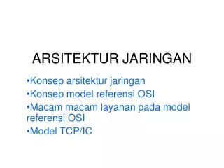 arsitektur jaringan