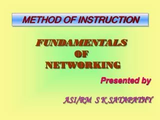 FUNDAMENTALS OF NETWORKING