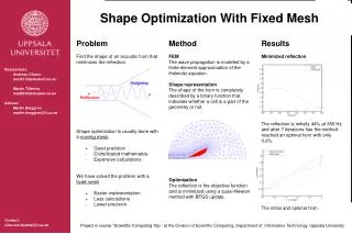 Shape Optimization With Fixed Mesh